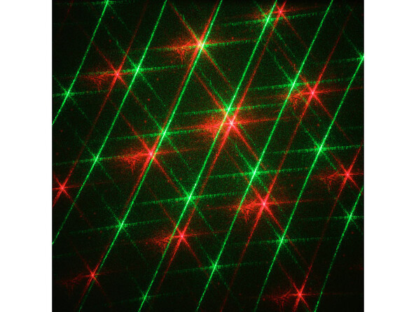 Faiseau laser rouge et verts projeté par le modèle LP-150 de Lunartec (7).
