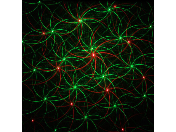 Faiseau laser rouge et verts projeté par le modèle LP-150 de Lunartec (4).