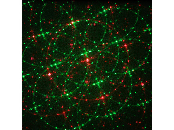Faiseau laser rouge et verts projeté par le modèle LP-150 de Lunartec (10).