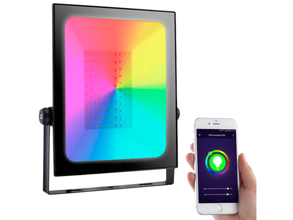 projecteur led RVB CCT étanche connecté