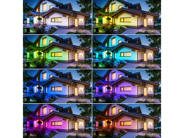 projecteur led RVB CCT étanche connecté