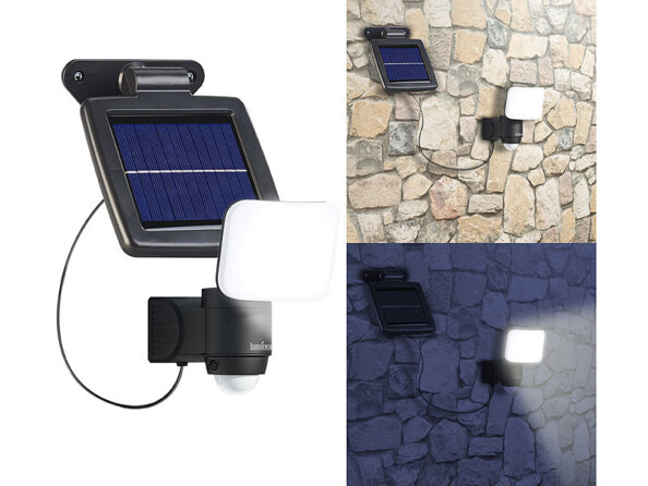 Pour des chemins plus sûrs tout autour de la maison ce projecteur solaire à LED avec detecteur de mouvement
