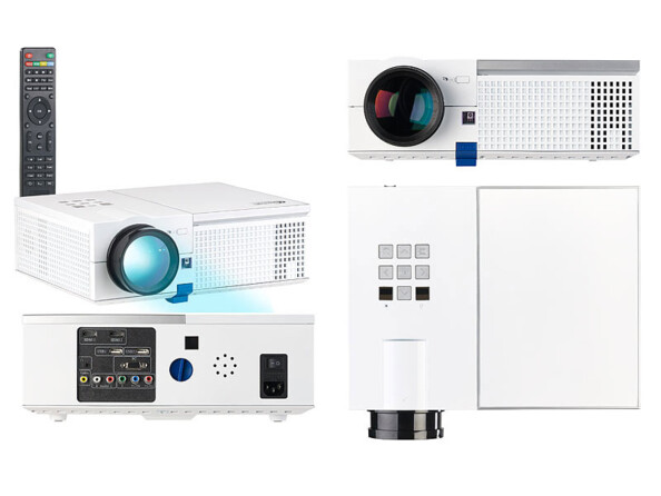 Projecteur vidéo LCD-LED HD 2400 lm avec lecteur média intégré LB-9200