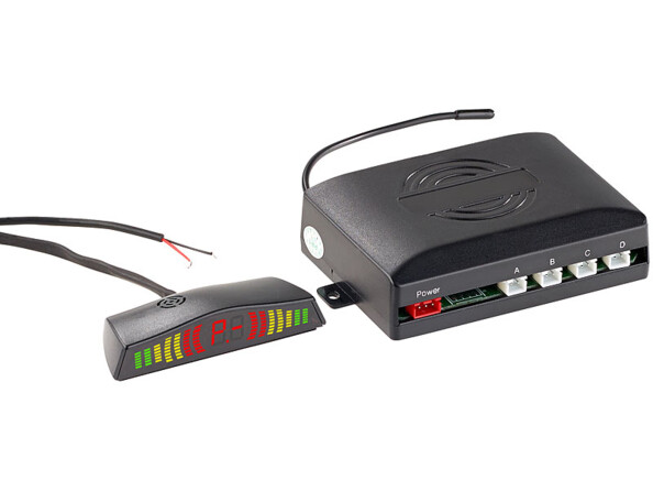 radar de recul sans fil a ultrason avec indicateur distance visuel sonore lescars pa-280