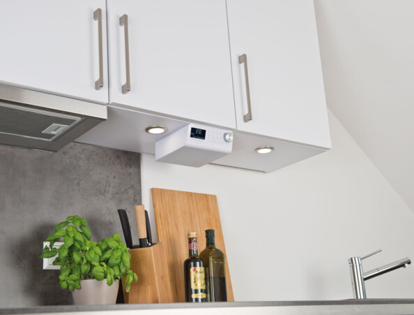 Radio de cuisine connectée DAB+/FM, bluetooth QAS-100 - Blanc