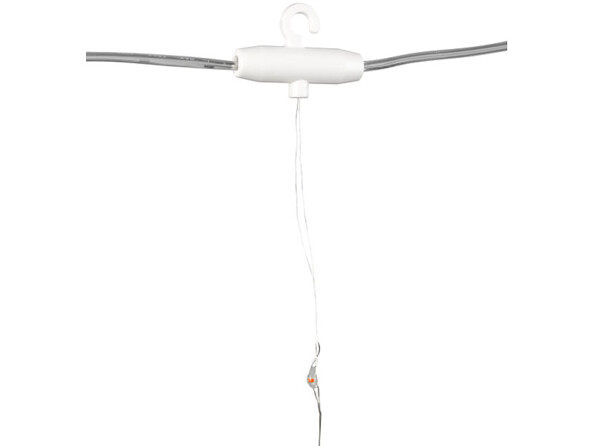 Système de fixation du rideau lumineux à LED RVB Lunartec.