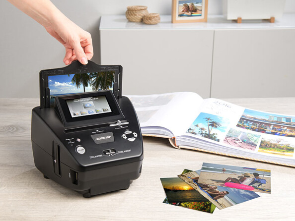 Scanner autonome 20 Mpx pour photos, diapositives et négatifs SD-2000. Grand écran LCD couleur 4.3"