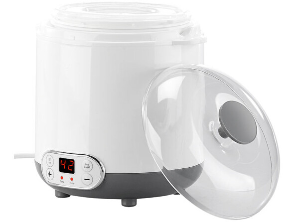 Yaourtière électrique Rosenstein & Söhne avec couvercle hermétique.