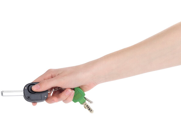 alarme personnelle anti agression femme forme clé automobile pour porte-clé discret