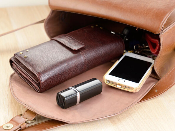 mini sirene alarme anti agression forme rouge a levre a ranger dans son sac a main ideal femmes