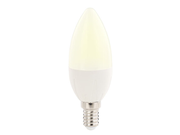 Ampoule bougie LED E14 480 lm 270° A+ - 6 W - blanc chaud