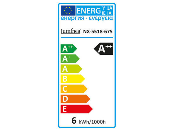 Pack 4 ampoules LED à filament format goutte E27 6W 806 lm 360° - blanc chaud