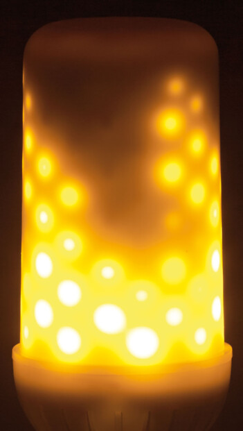 ampoule e27 led smd avec effet oscillant style flamme vacillante pour chandelier lampe a pied applique murale