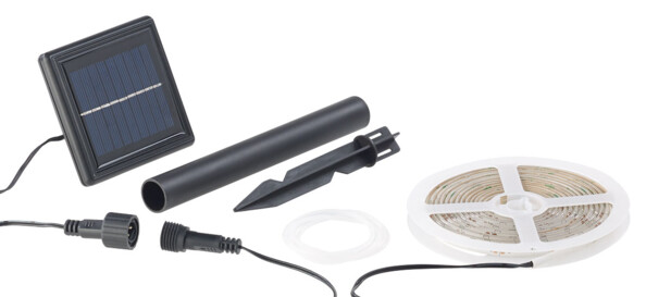 Bande à LED solaire. Pour jardin et balcon