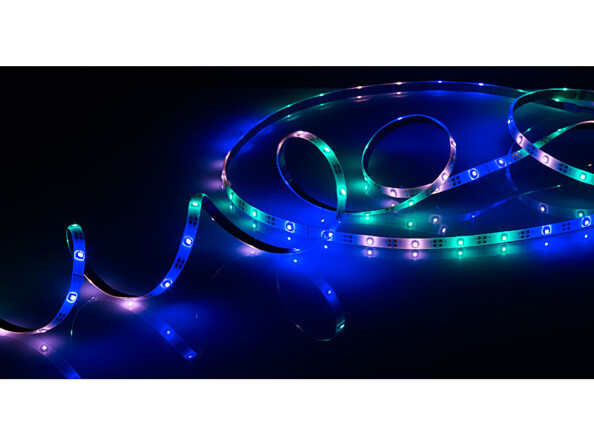 Bande à LED solaire 90 LED 3 m - 3 couleurs