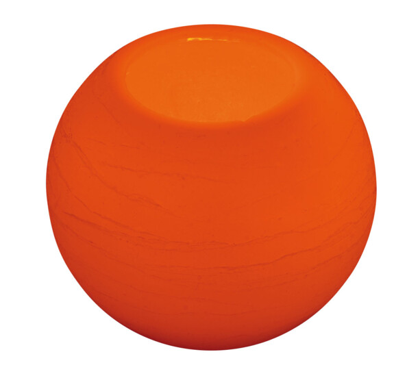 Lot de 2 bougies sphériques à LED en cire 10 et 15 cm