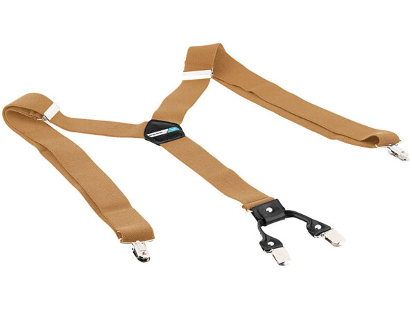 Bretelles larges en Y à 4 clips - coloris beige Pearl Basic