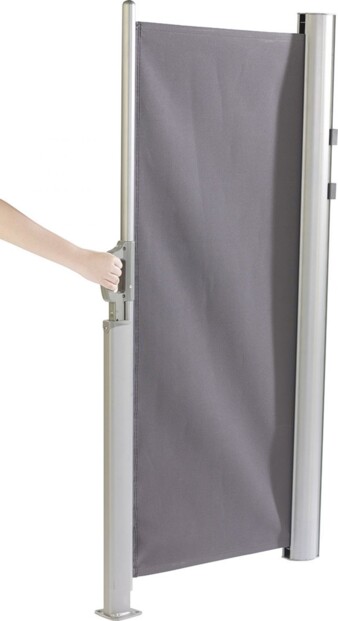 Brise-vue déroulable 180 x 300 cm - gris anthracite