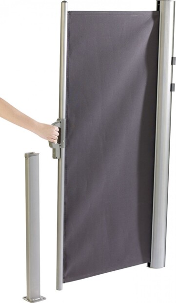 Brise-vue déroulable 180 x 300 cm - gris anthracite