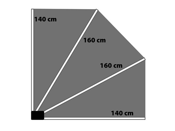 Brise-vue pour balcon vue sur les dimensions
