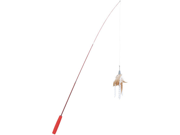 Canne à pêche interactive et télescopique pour chats