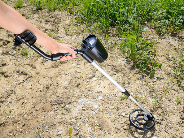 Détecteur de métaux mis en situation