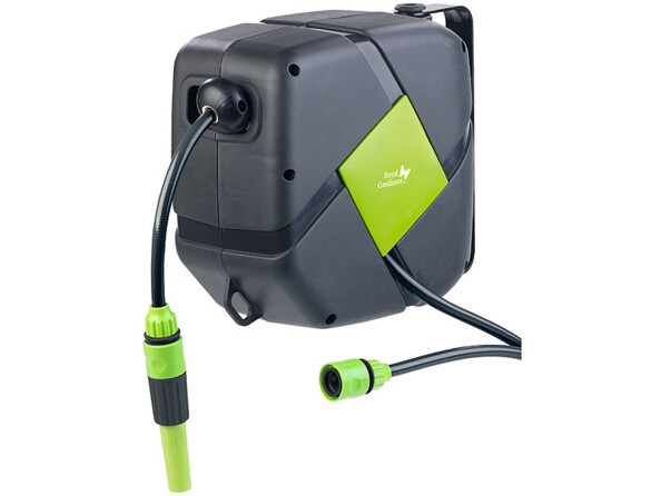 Enrouleur mural automatique & tuyau d'arrosage 10 m