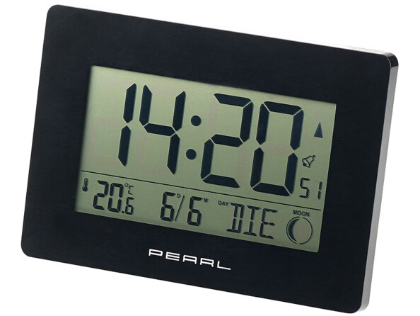 Horloge murale à poser ou à suspendre toujours à l'heure grâce au signal DCF