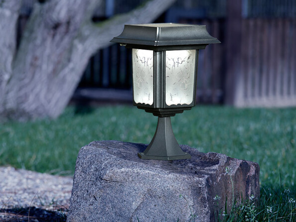 tete de lampadaire avec capteur solaire pour jardin SWL80