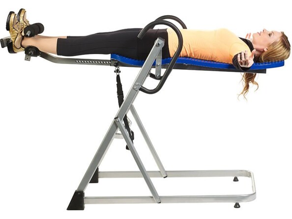 Planche d'inversion ergonomique avec sangle de sécurité