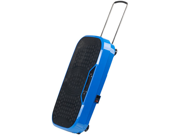 Plateforme vibrante Facile à transporter : poignée télescopique et 2 roulettes