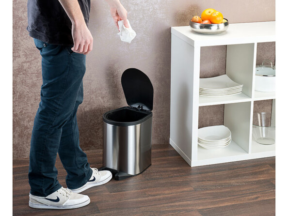 Poubelle automatique avec capteur de pied - 10 L