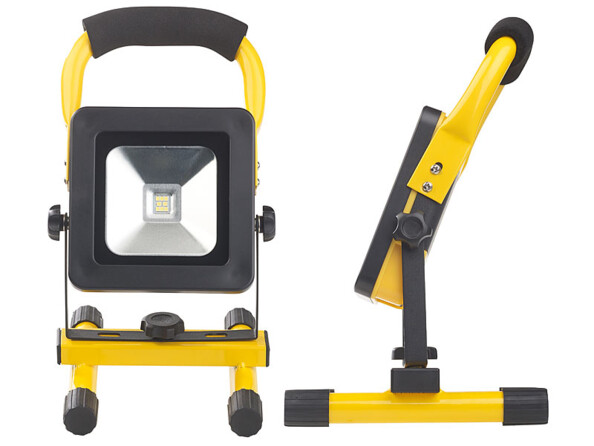 Projecteur de chantier LED sans fil 10 W avec triple alimentation