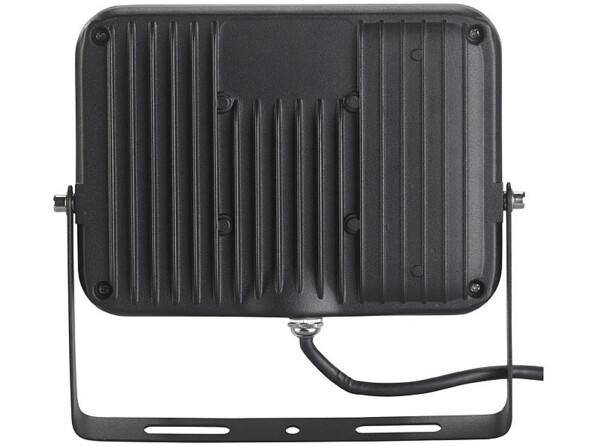 Vue arrière d'un projecteur LED lumineux et économe en énergie