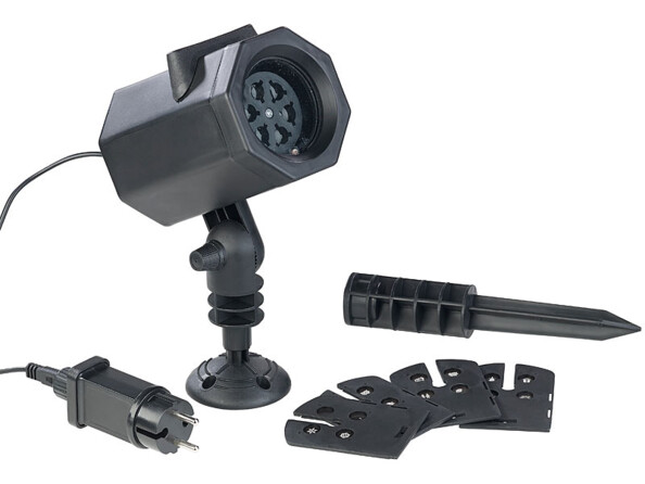 Projecteur LED RVBB 4,6 W indoor/outdoor 5 motifs lumineux