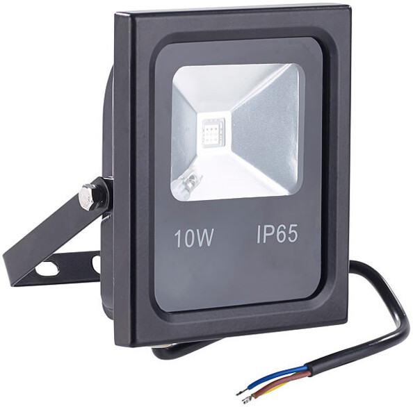 Projecteur résistant aux intempéries à LED SMD RVB 10 W / 800 lm, IP65