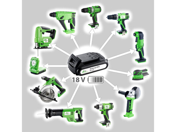Scie sauteuse sans fil professionnelle 18 V ''AW-18.st'' avec accu