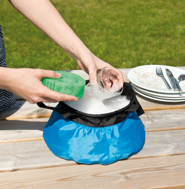 Seau de camping pliable en nylon - 5 L