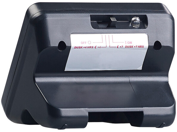 Simulateur TV vue sur le bouton de commande