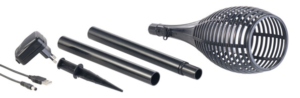 Torche de jardin 64 LED avec 3 pièces à assembler : montage facile et stockage compact