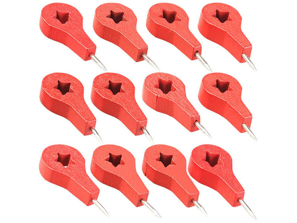 Lot de 12 épingles en motif point de localisation.