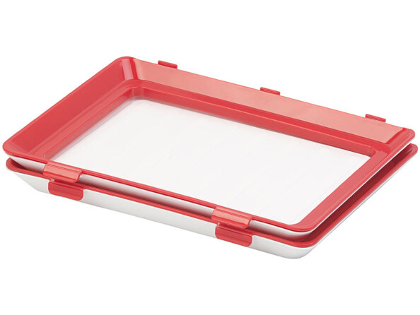 2 barquettes de conservation avec film hermétique