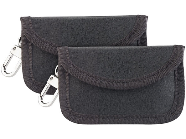 Deux étuis de protection RFID pour clés de voiture par Semptec.