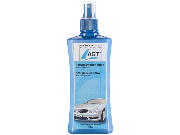 Sprays anti-pluie pour pare-brise et vitres auto par AGT.