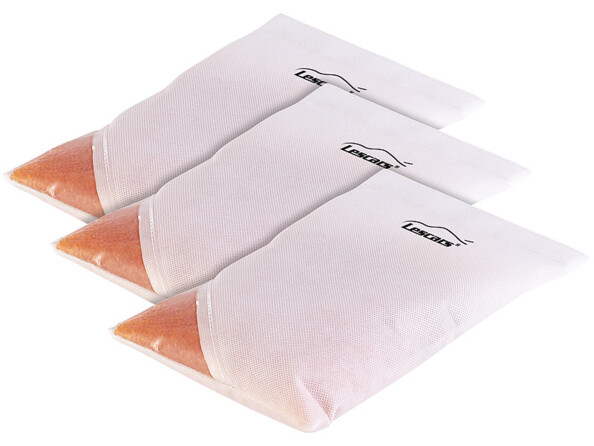 3 sachets absorbeurs d'humidité avec granulés à sécher