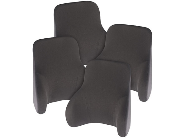 4 coussins ergonomiques dorsaux en mousse à mémoire de forme