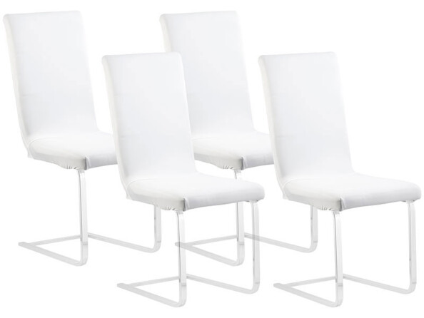 4 housses de chaise extensibles - Blanc