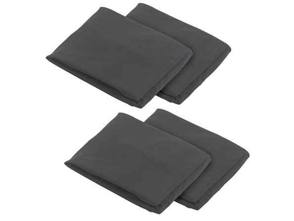 Lot de 4 housses de chaise extensibles noires, par Infactory