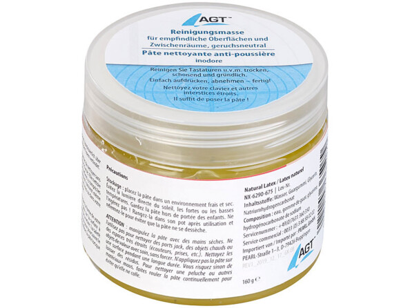 4 pâtes nettoyantes anti-poussière