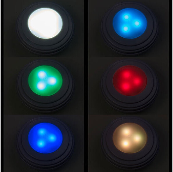 4 spots à LED COB RVB/blanc avec télécommande et minuterie